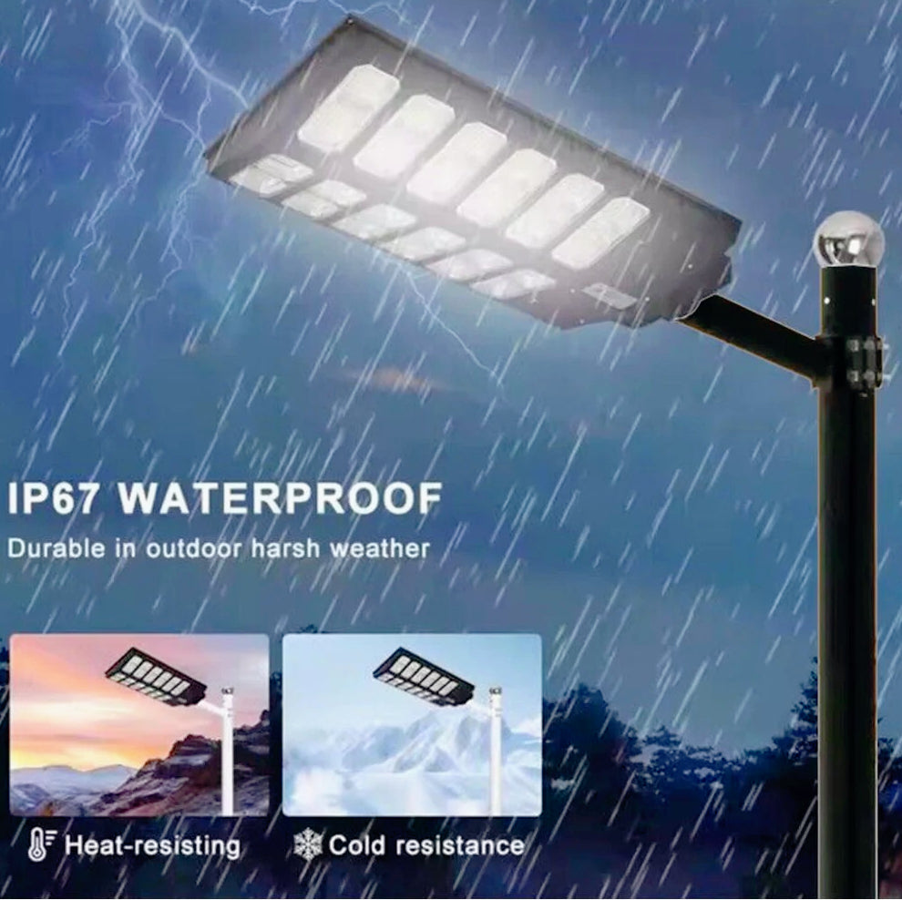 Lampione solare 2000W – Stradale crepuscolare IP66 - ambraled