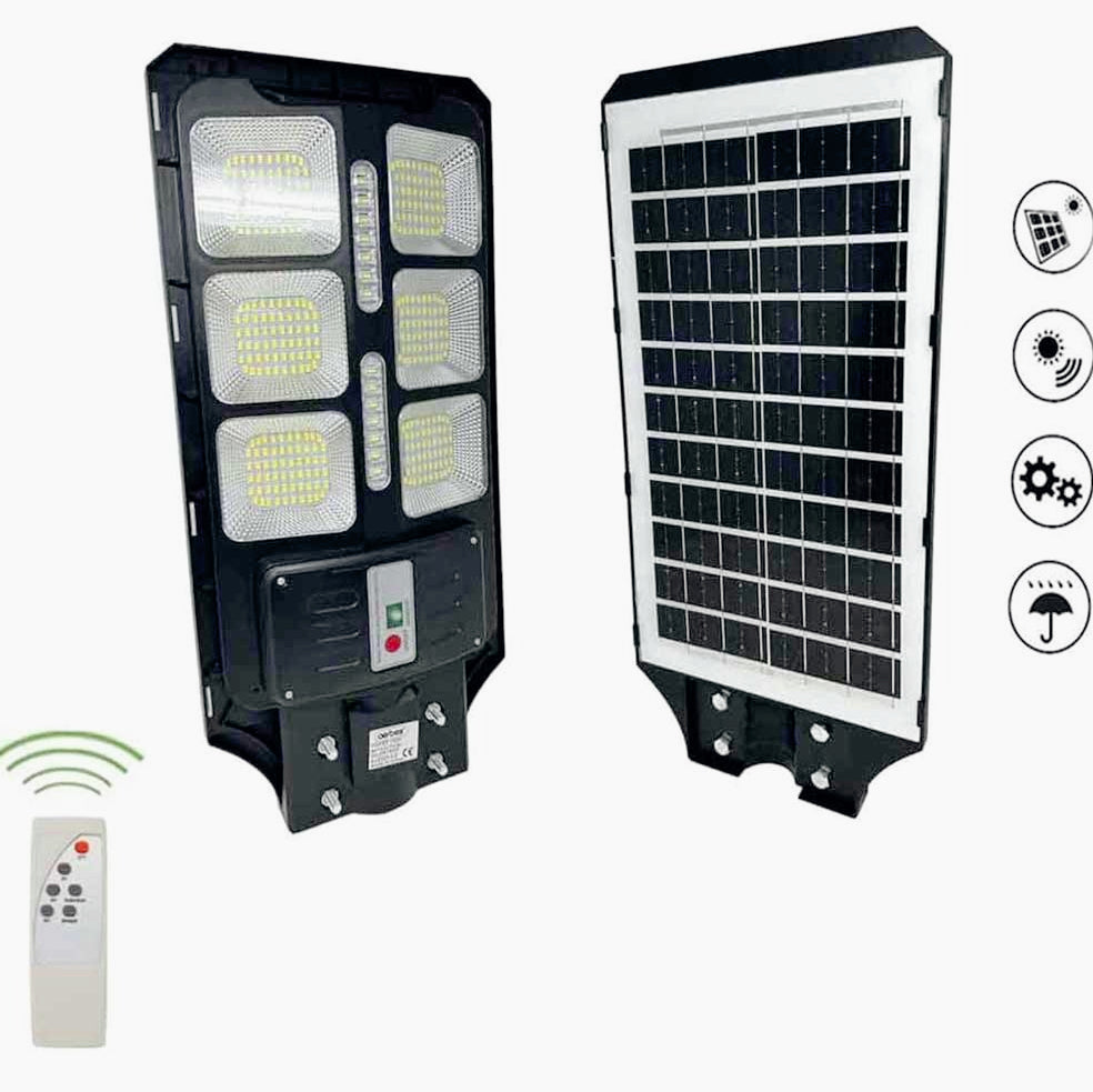 Faro solare LED 100W – sensore crepuscolare/movimento - ambraled