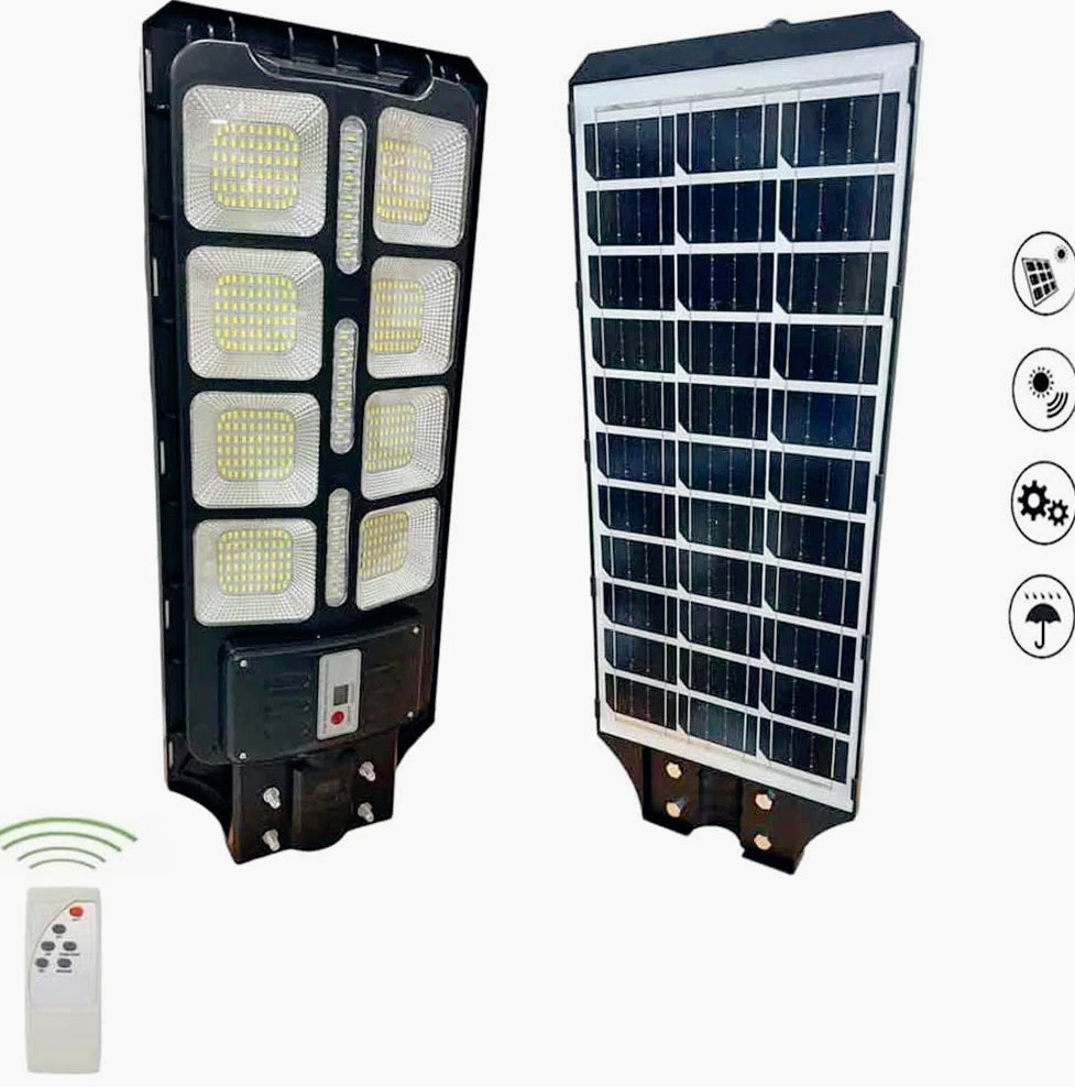 Faro solare LED 200W – sensore crepuscolare/movimento - ambraled