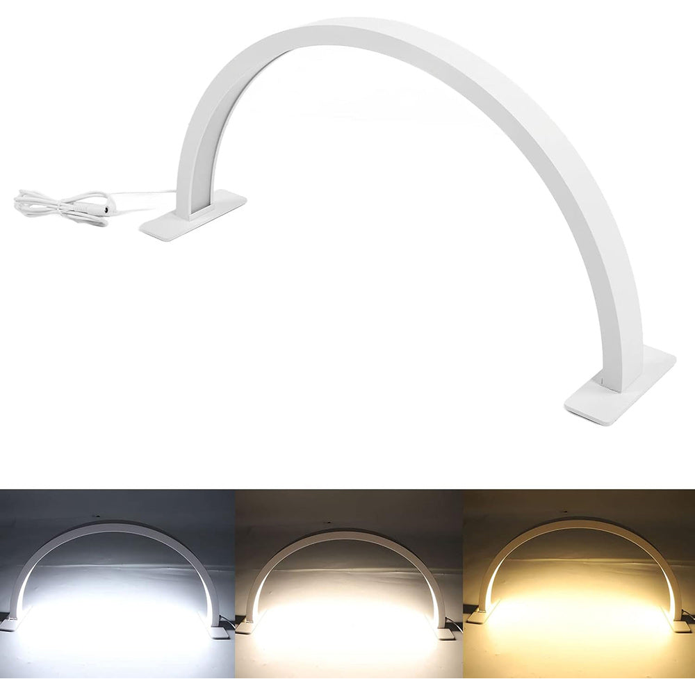 Lampada arco da tavolo mezza luna dimmerabile tecnologia CCT estetista