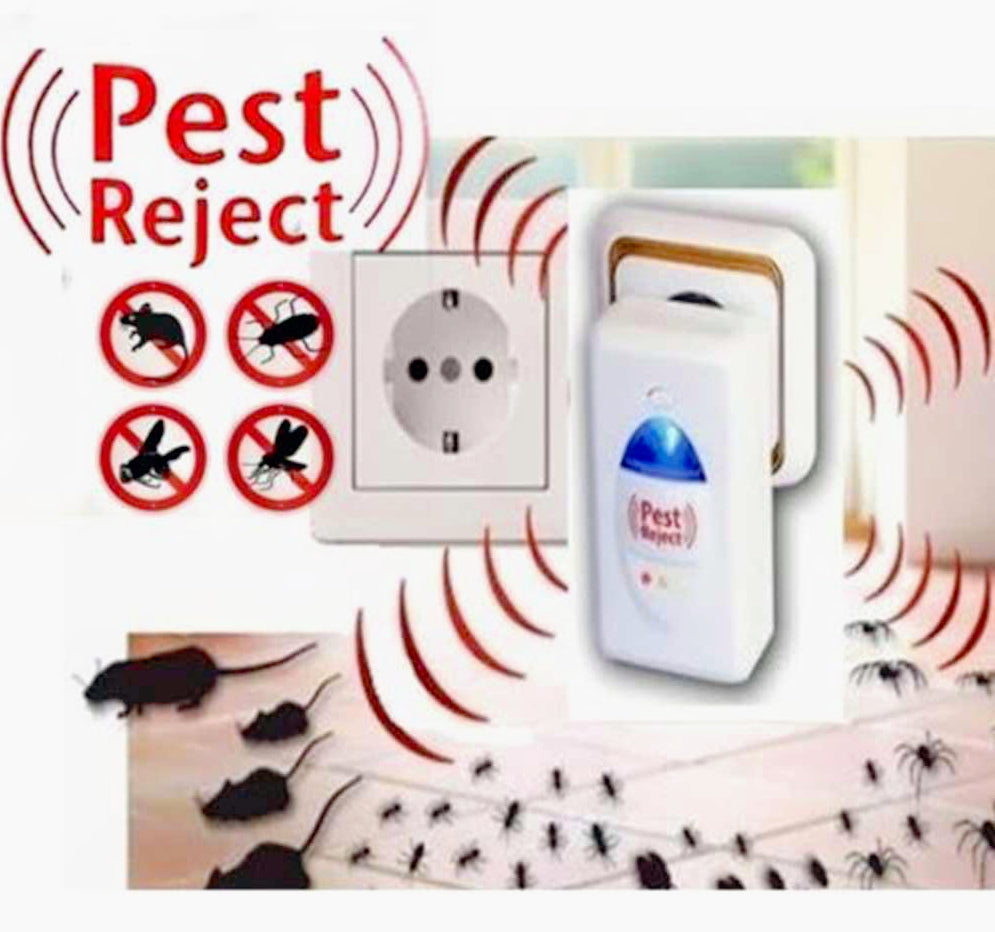 Dispositivo repellente ultrasuoni elettromagnetico per zanzare, insetti, topi e roditori – protezione domestica