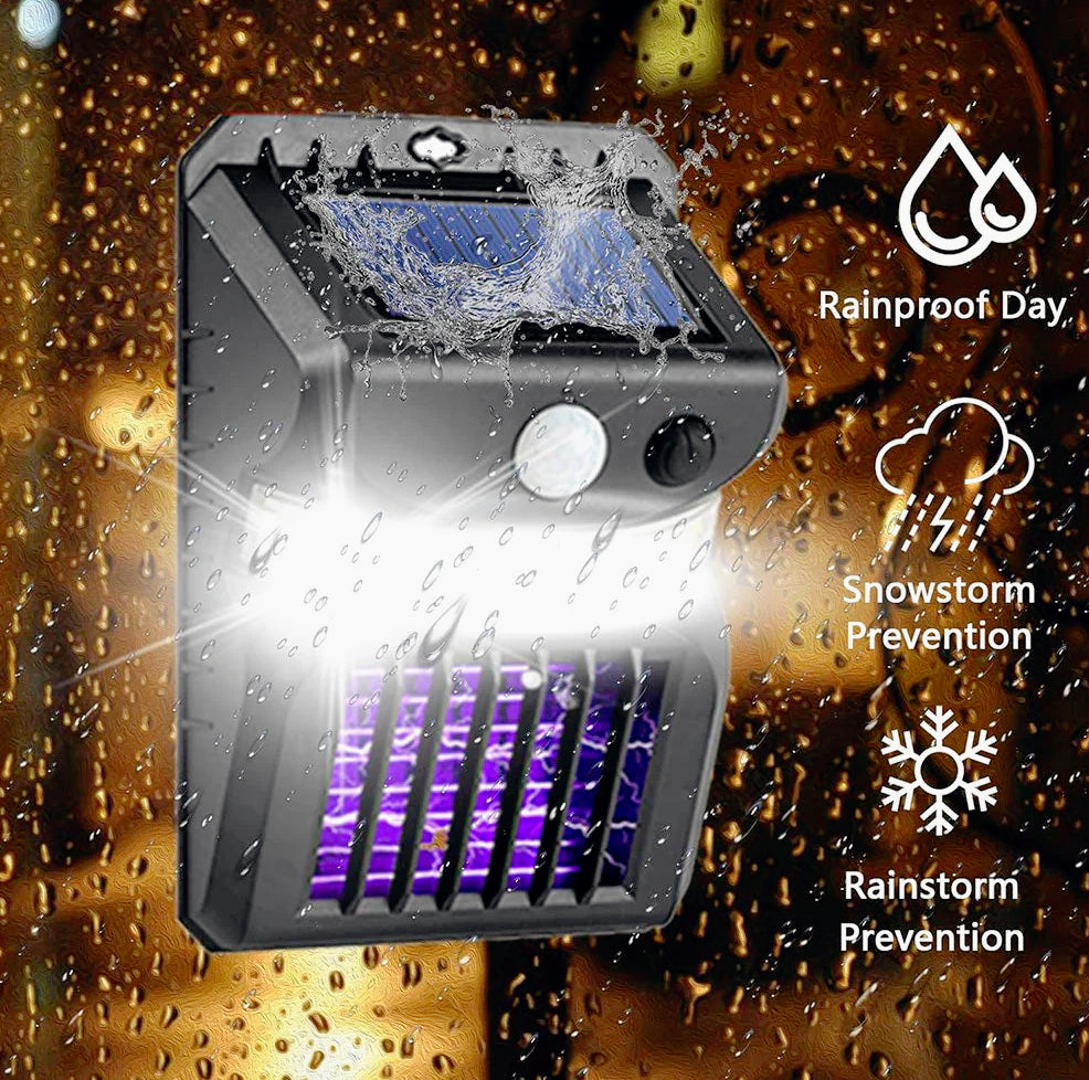 Applique a pannello solare con sensore di movimento – Lampada UV antizanzare - ambraled