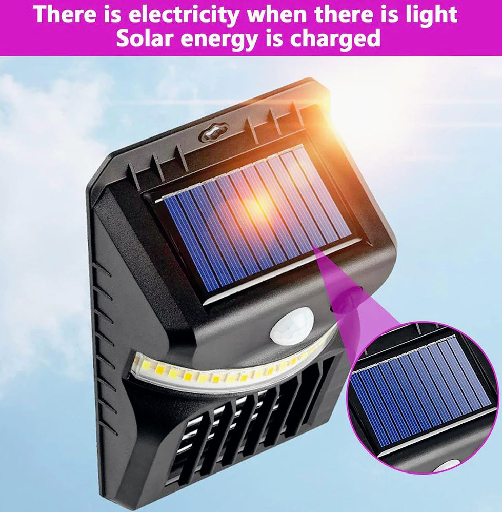 Applique a pannello solare con sensore di movimento – Lampada UV antizanzare - ambraled