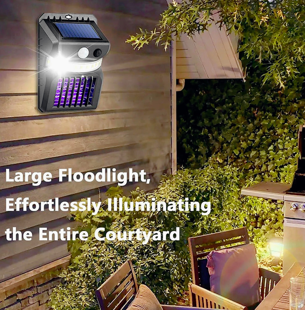Applique a pannello solare con sensore di movimento – Lampada UV antizanzare - ambraled