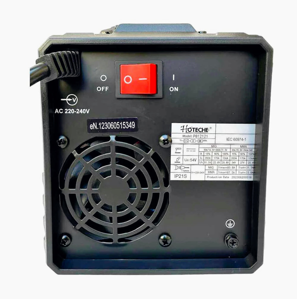 Saldatrice inverter elettrica 350A con display e accessori - ambraled