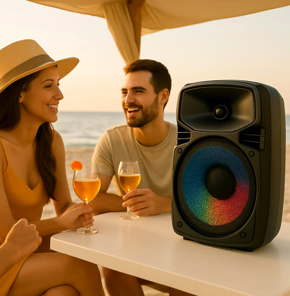 Cassa Bluetooth TWS 10W – FM, luci RGB, USB/TF ricaricabile - ambraled