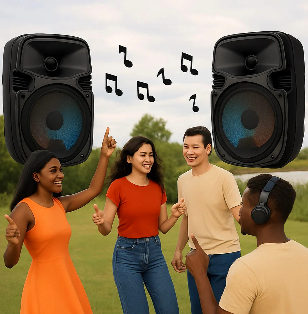 Cassa Bluetooth TWS 10W – FM, luci RGB, USB/TF ricaricabile - ambraled