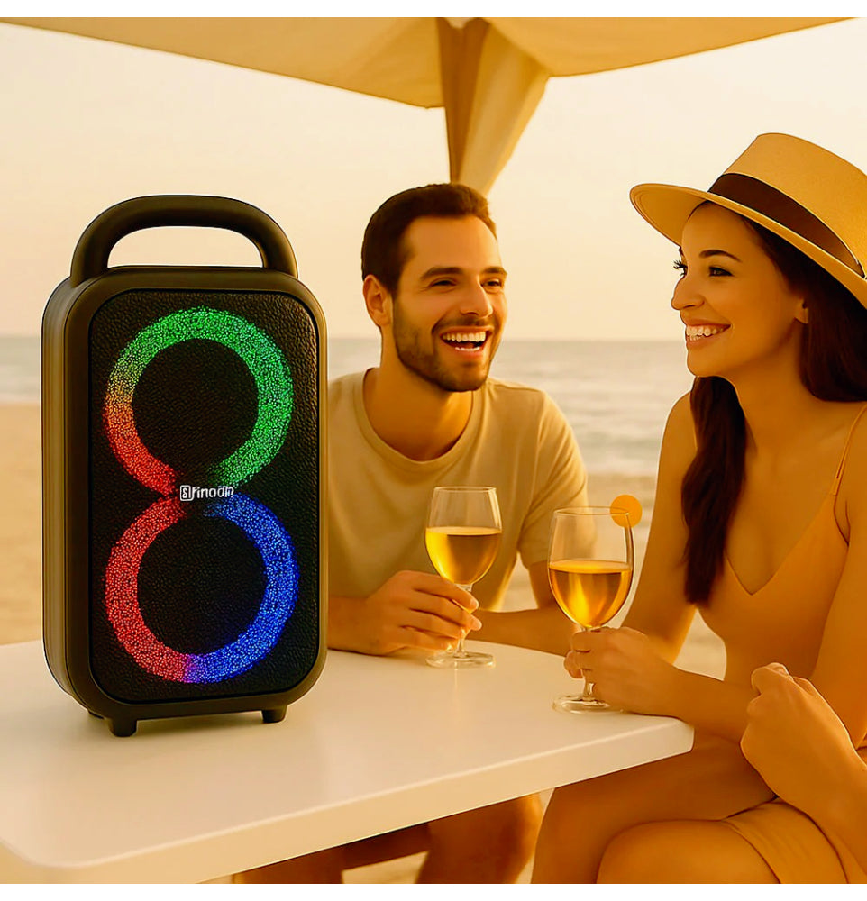 Cassa Bluetooth TWS 40W – FM, luci RGB, USB/TF ricaricabile - ambraled