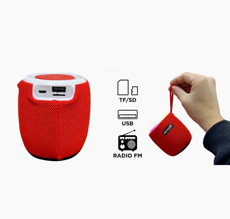 Cassa Bluetooth 15W – luci LED RGB, USB/TF/AUX ricaricabile - ambraled