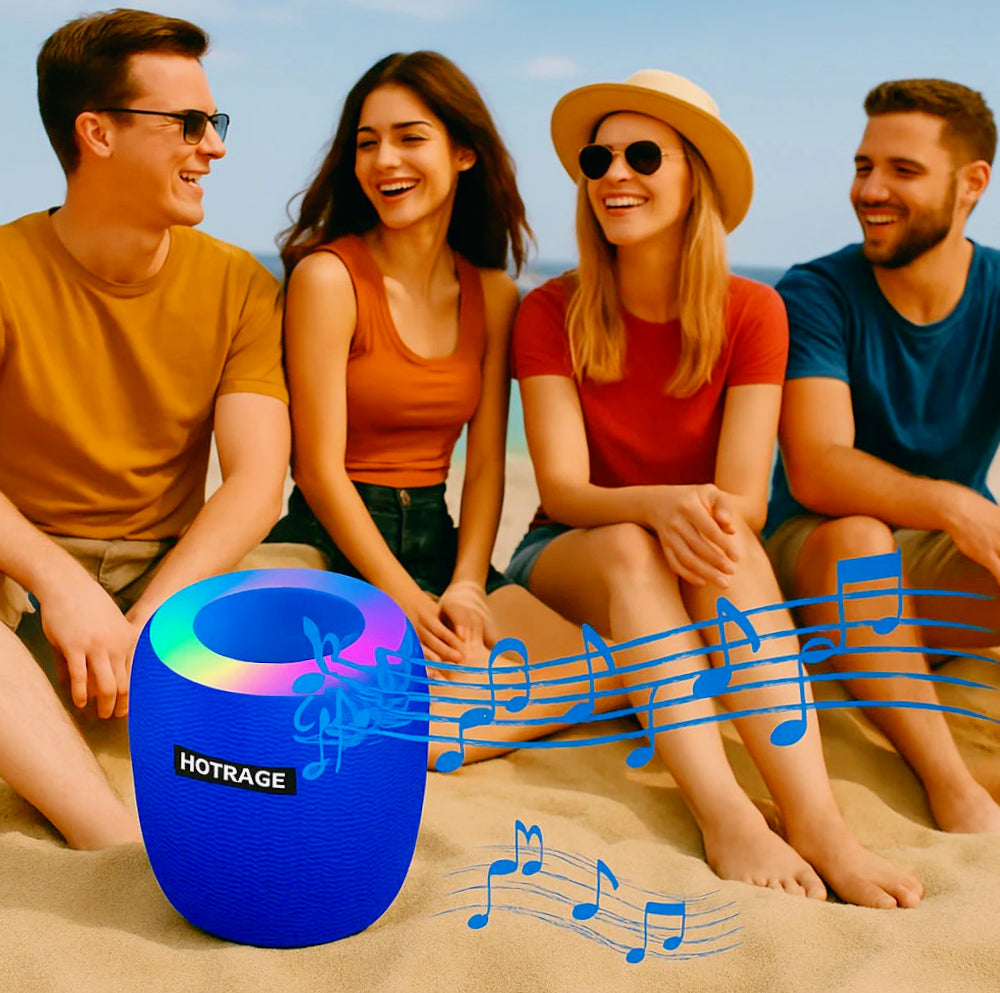 Cassa Bluetooth 15W – luci LED RGB, USB/TF/AUX ricaricabile - ambraled