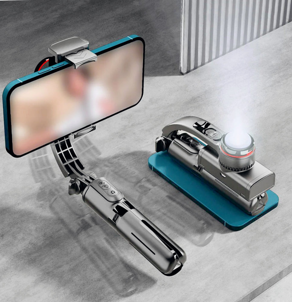 Gimbal smartphone – con treppiede, telecomando e rotazione 360° - ambraled