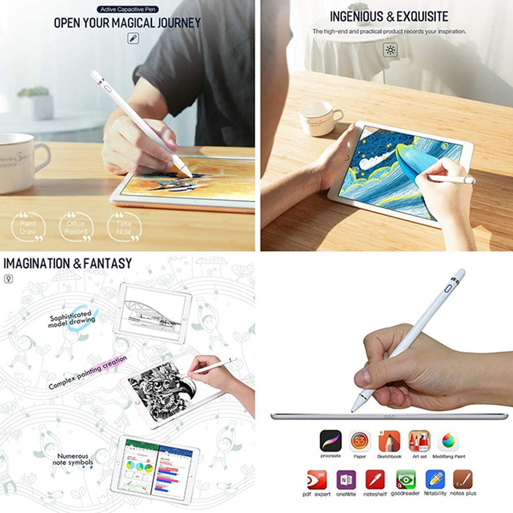 Penna touch universale ricaricabile adatta per smartphone tablet - ambraled