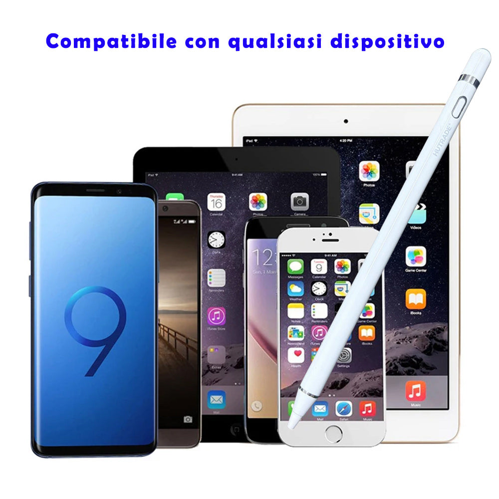 Penna touch universale ricaricabile adatta per smartphone tablet - ambraled