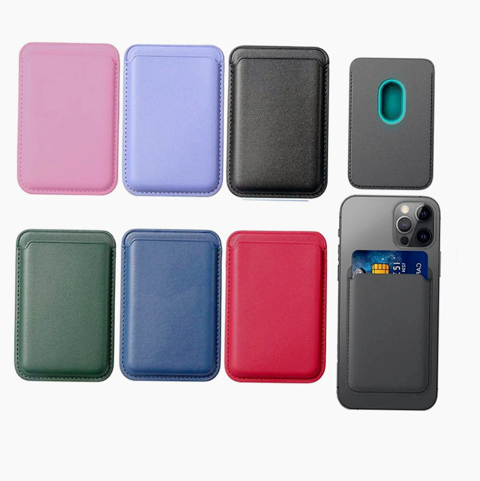 Supporto porta carta di credito magnetico per iPhone e cover - ambraled