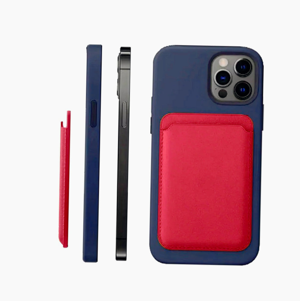 Supporto porta carta di credito magnetico per iPhone e cover - ambraled