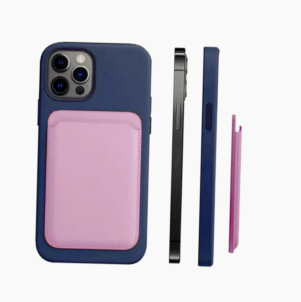 Supporto porta carta di credito magnetico per iPhone e cover - ambraled