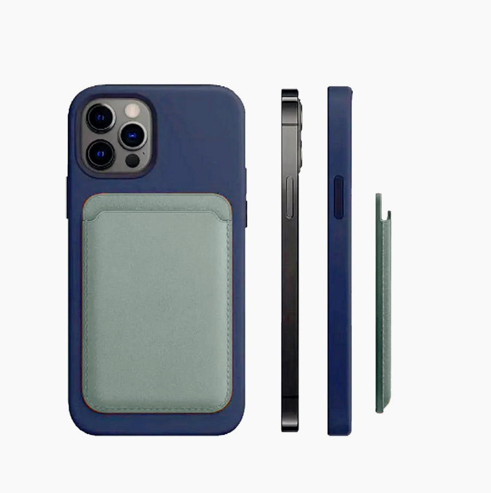 Supporto porta carta di credito magnetico per iPhone e cover - ambraled