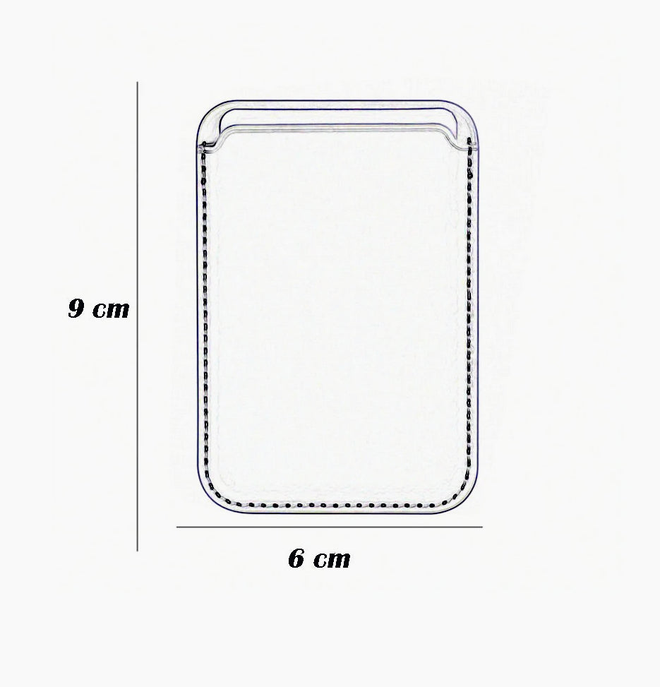 Supporto porta carta di credito magnetico per iPhone e cover - ambraled