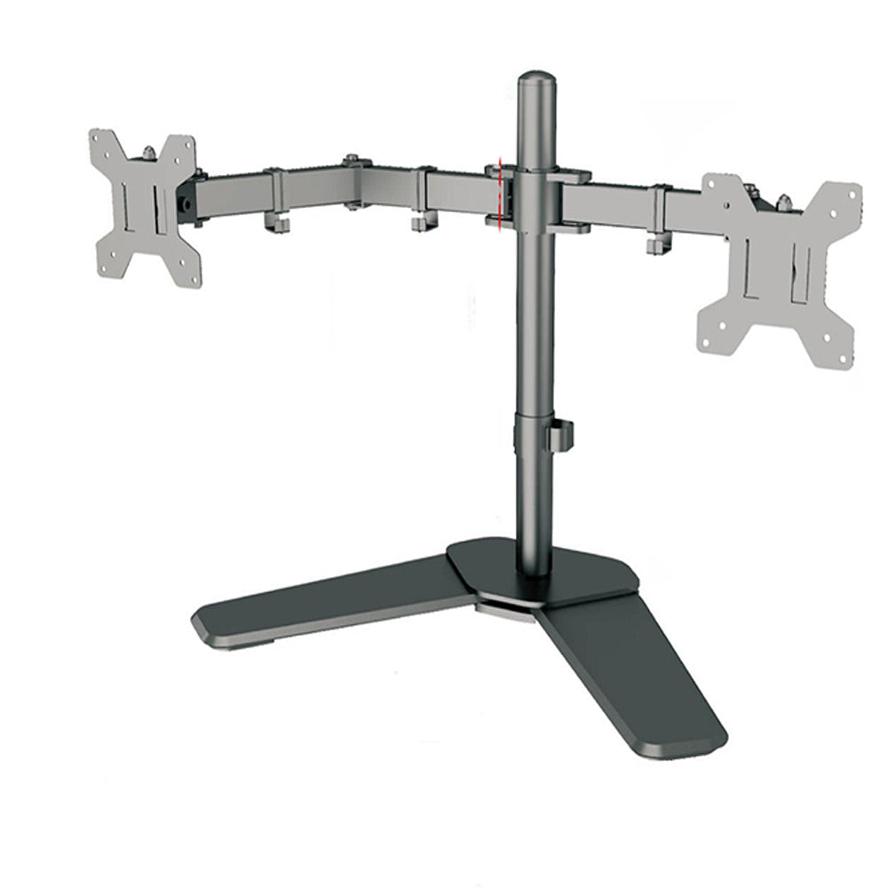 Staffa monitor 15”-33” singolo doppio braccio VESA 75x75-100x100mm - ambraled
