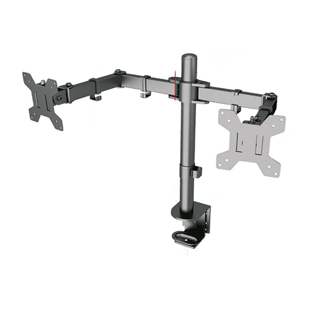 Staffa monitor 15”-33” singolo doppio braccio VESA 75x75-100x100mm - ambraled