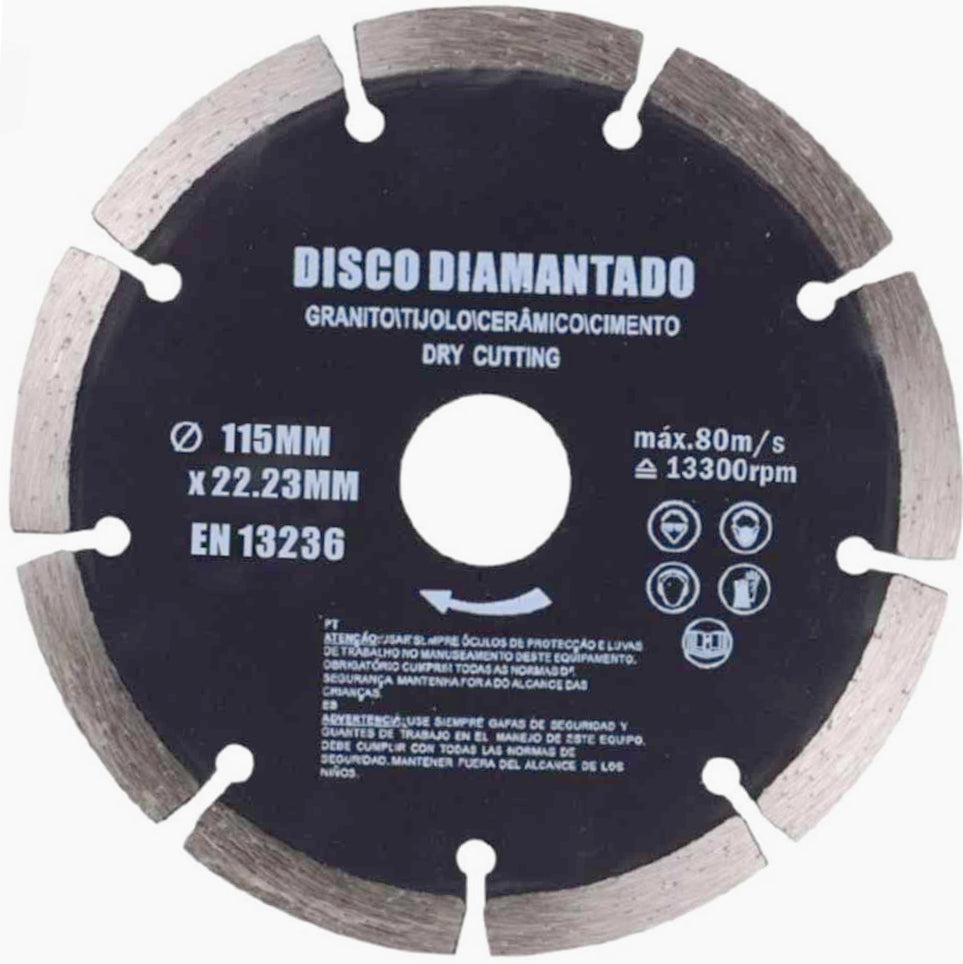 Disco diamantato segmentato180 mm 125  mm 115 mm per tagliapiastrelle smerigliatrice flex lama da taglio piastrelle granito ceramica - ambraled