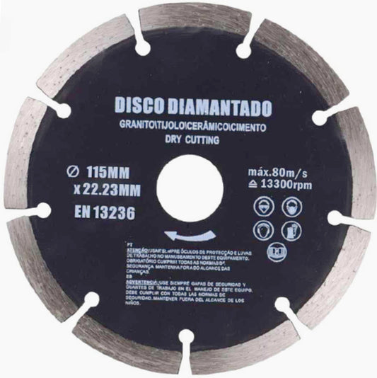 Disco diamantato segmentato180 mm 125  mm 115 mm per tagliapiastrelle smerigliatrice flex lama da taglio piastrelle granito ceramica - ambraled