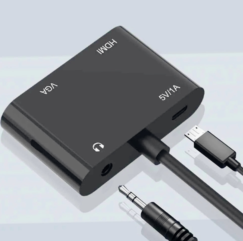 Adattatore Video VGA → HDMI / VGA 1080p con uscita audio Jack 3.5mm - ambraled