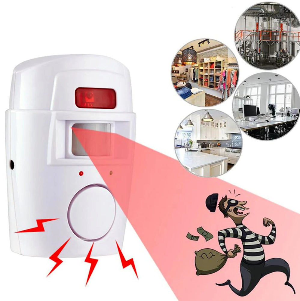 Allarme con due telecomandi e rilevatore di movimento a 110° - ambraled