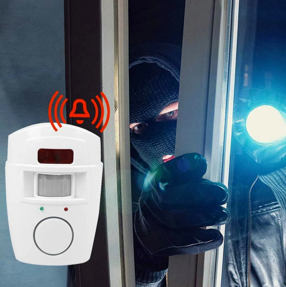 Allarme con due telecomandi e rilevatore di movimento a 110° - ambraled