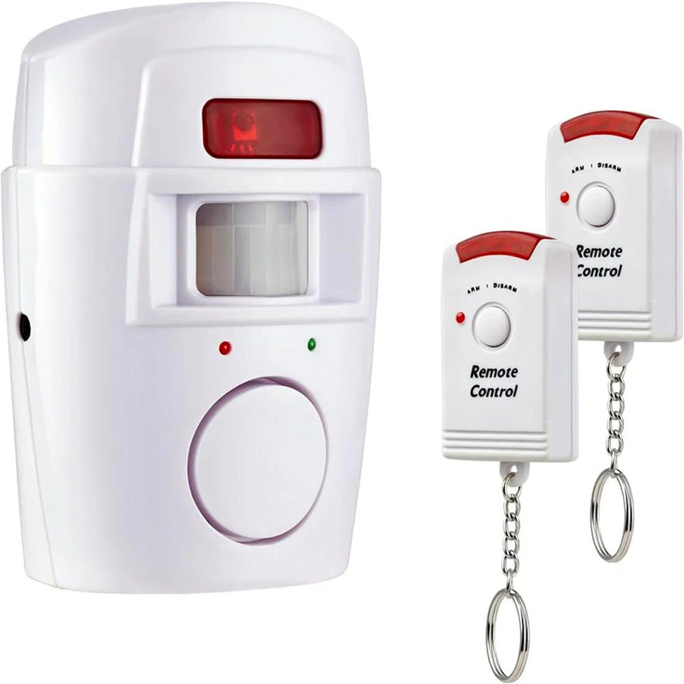 Allarme con due telecomandi e rilevatore di movimento a 110° - ambraled