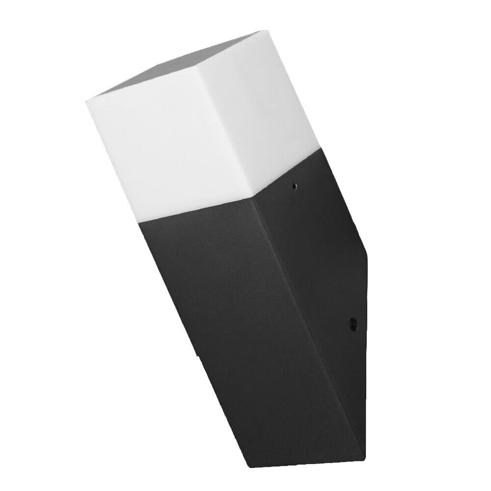 Applique a muro obliqua per esterni – Attacco E27, per balcone e terrazzo, protezione IP44 - ambraled