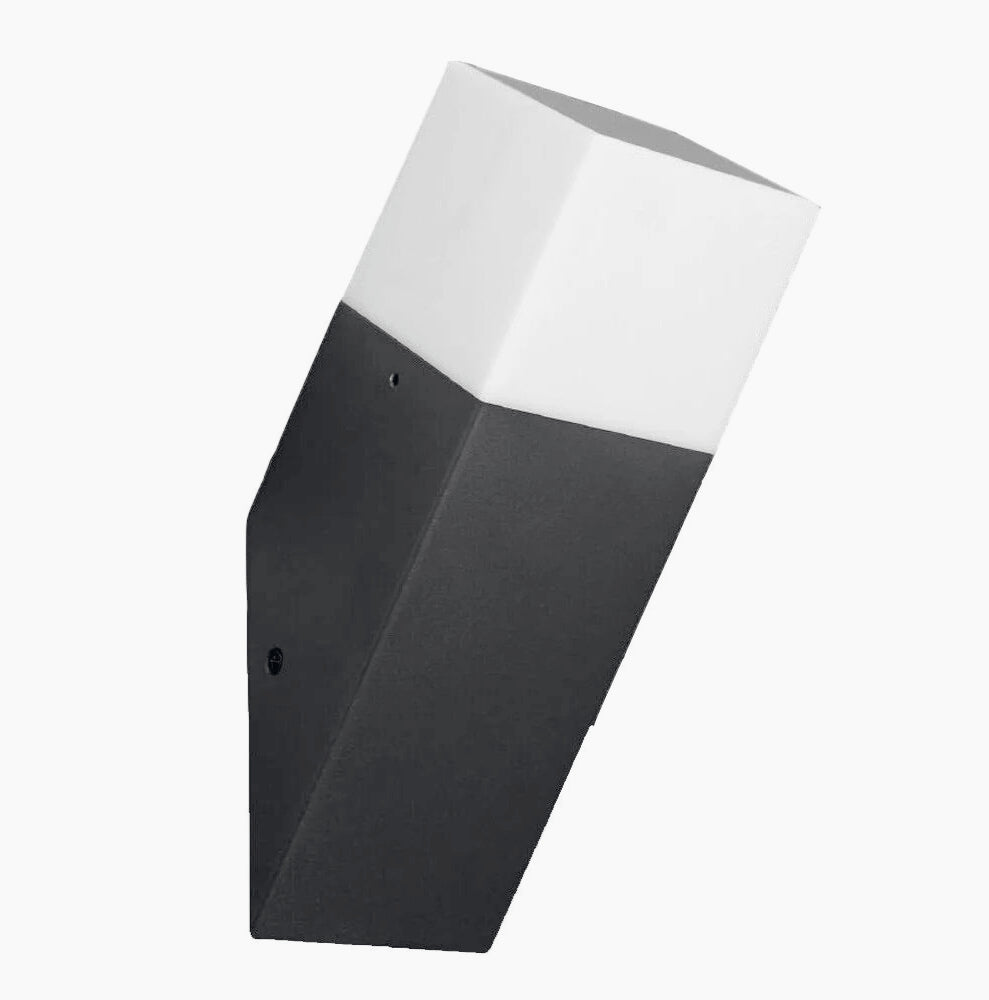 Applique a muro obliqua per esterni – Attacco E27, per balcone e terrazzo, protezione IP44 - ambraled
