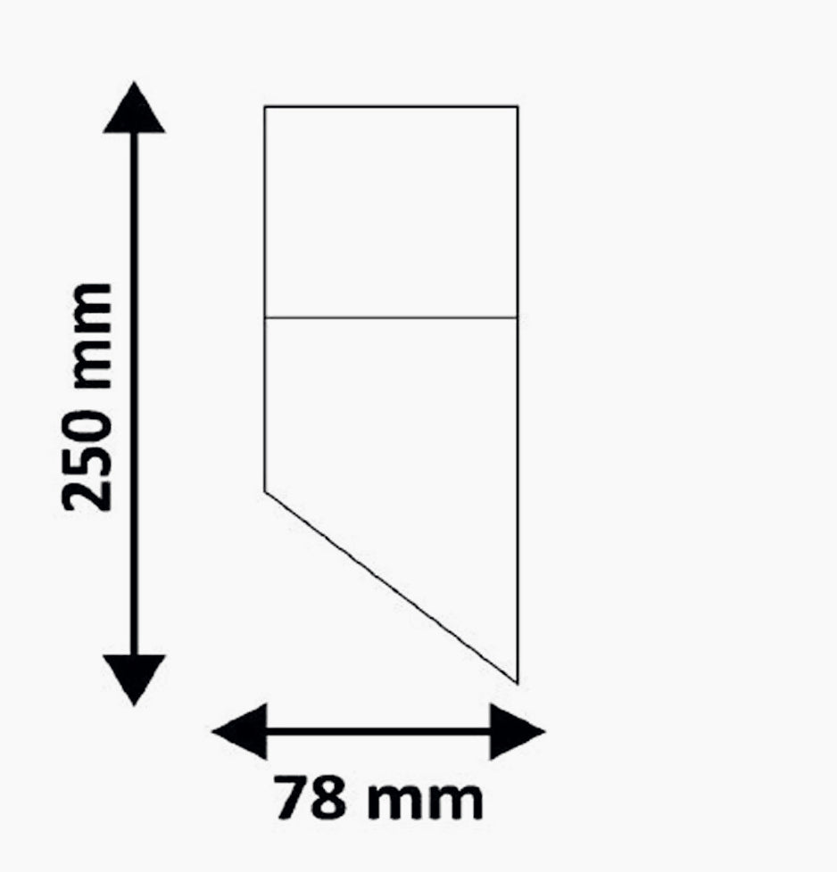 Applique a muro obliqua per esterni – Attacco E27, per balcone e terrazzo, protezione IP44 - ambraled