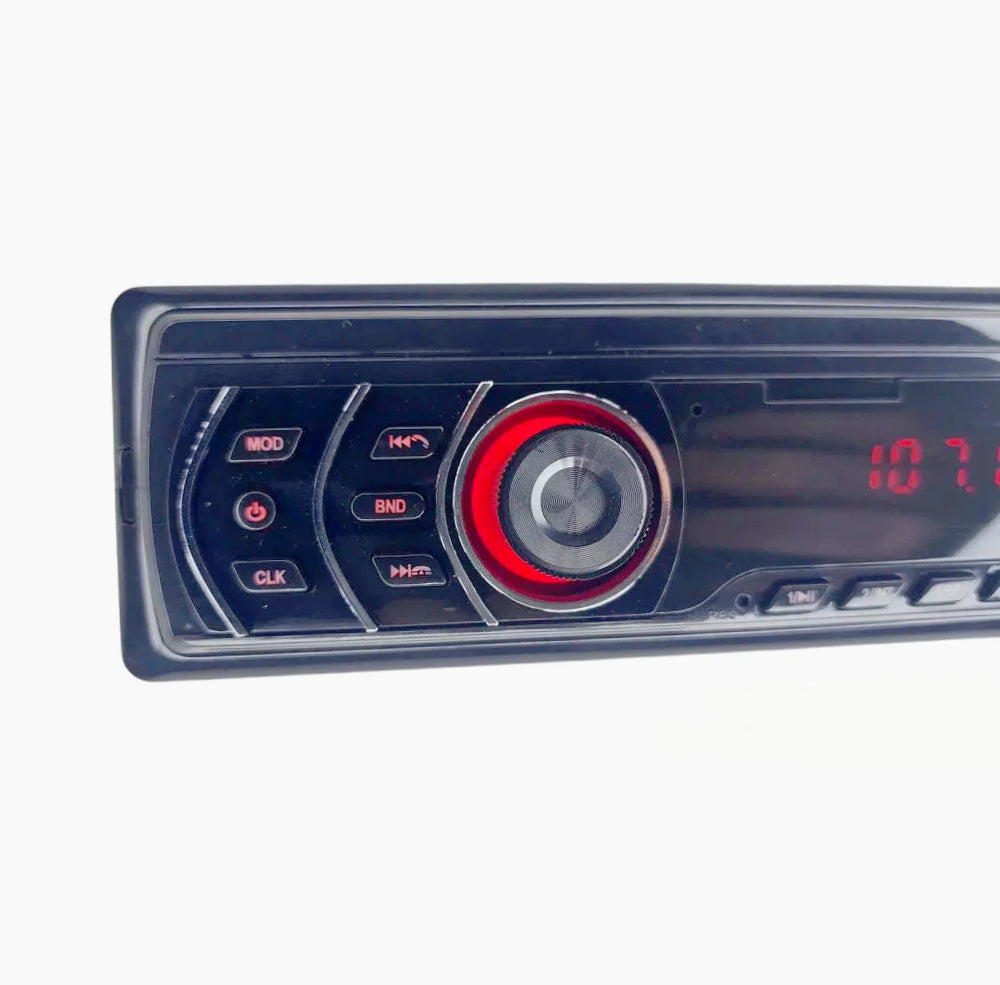 Autoradio multimediale per auto – 4 canali 65W, SD/USB/FM, AUX 3.5mm + telecomando - ambraled