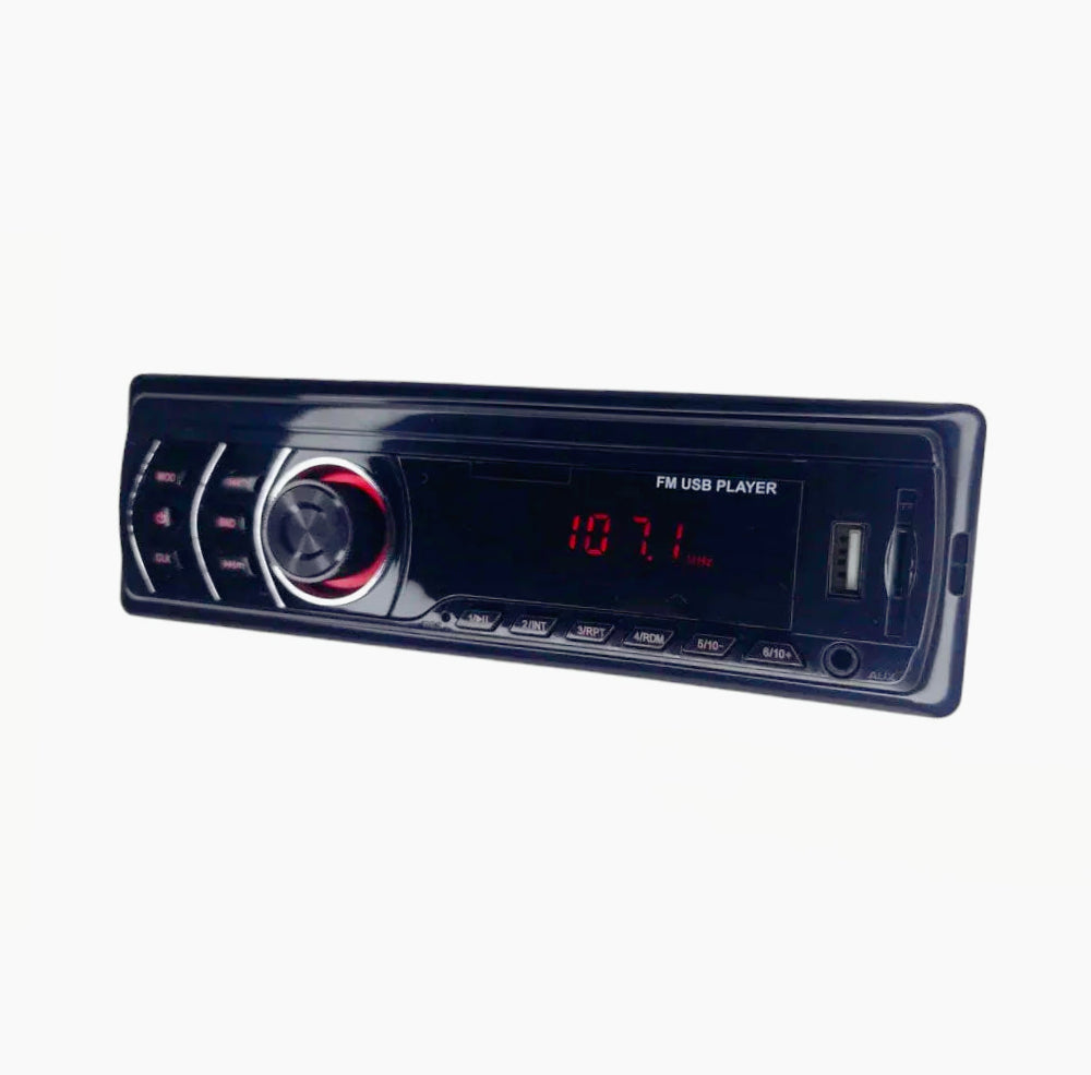 Autoradio multimediale per auto – 4 canali 65W, SD/USB/FM, AUX 3.5mm + telecomando - ambraled