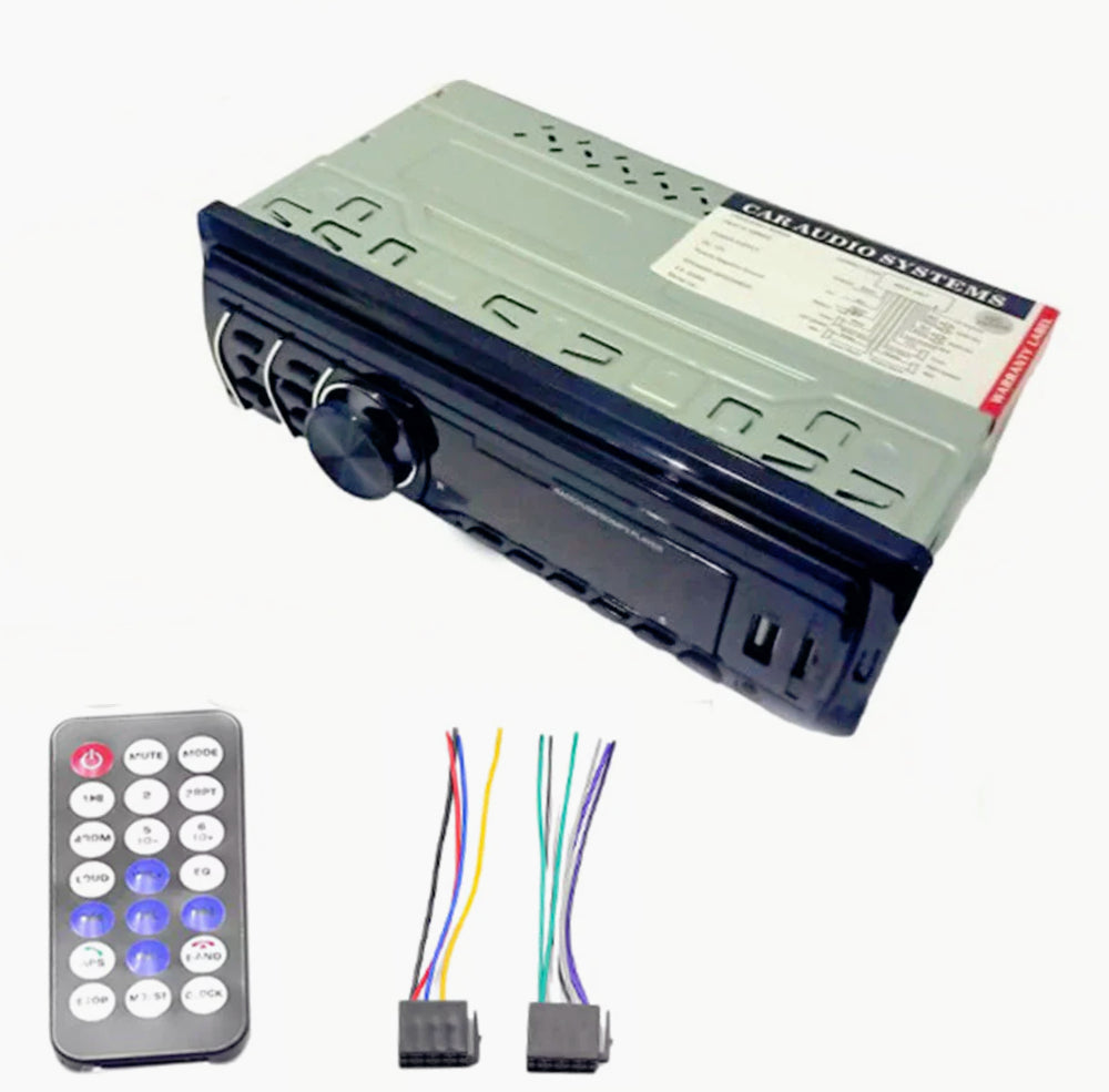 Autoradio multimediale per auto – 4 canali 65W, SD/USB/FM, AUX 3.5mm + telecomando - ambraled