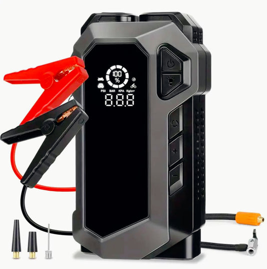 Attrezzo 4in1 per auto avviatore 400A compressore power bank torcia - ambraled