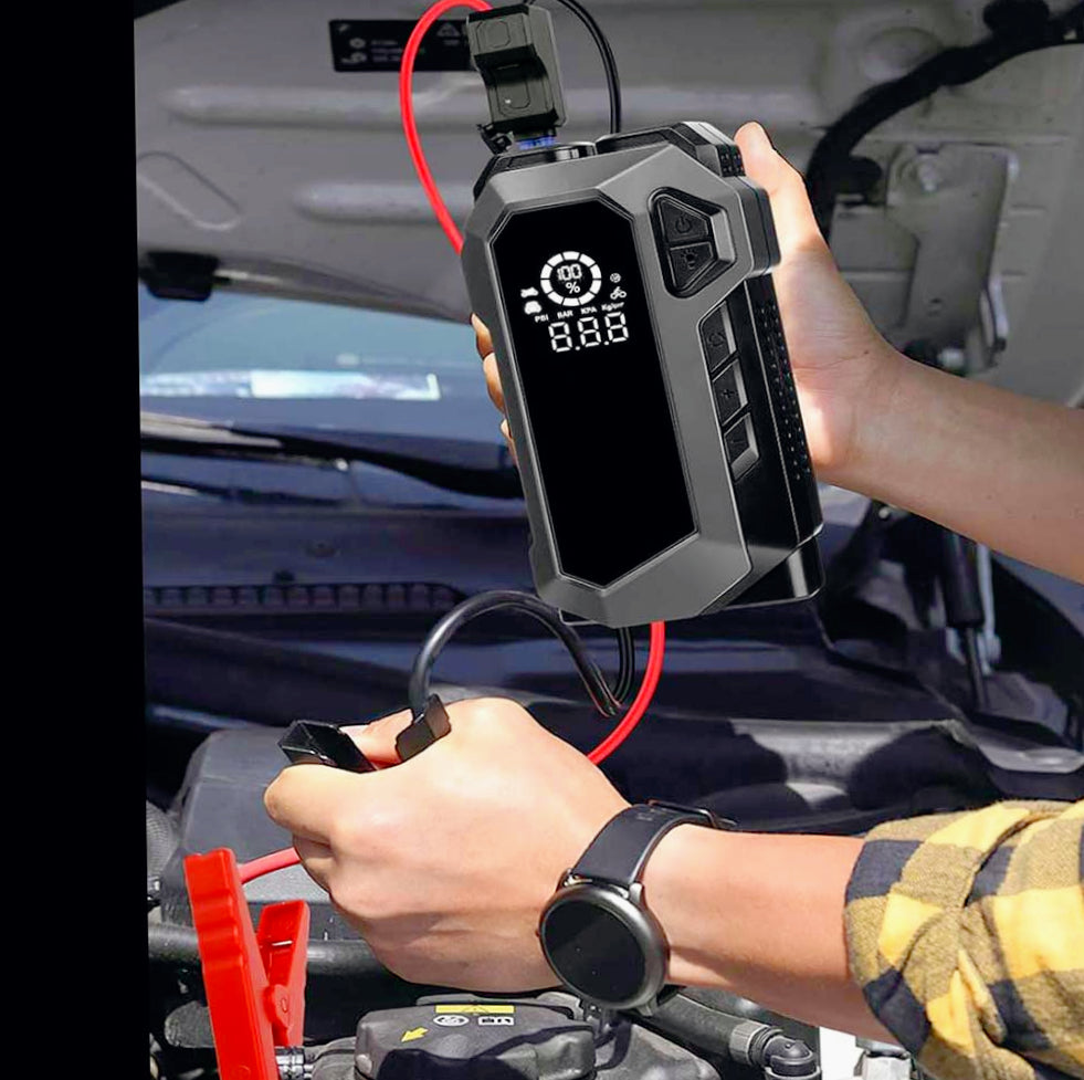 Attrezzo 4in1 per auto avviatore 400A compressore power bank torcia - ambraled
