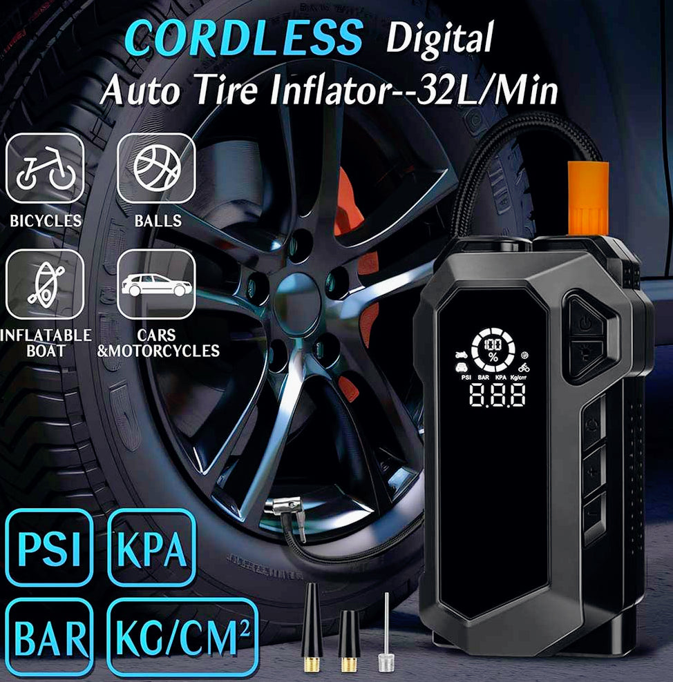 Attrezzo 4in1 per auto avviatore 400A compressore power bank torcia - ambraled