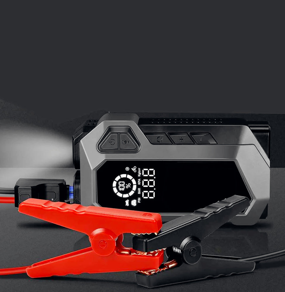 Attrezzo 4in1 per auto avviatore 400A compressore power bank torcia - ambraled