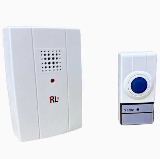 Campanello wireless con LED 100m trasmettitore e ricevitore a batteria - ambraled