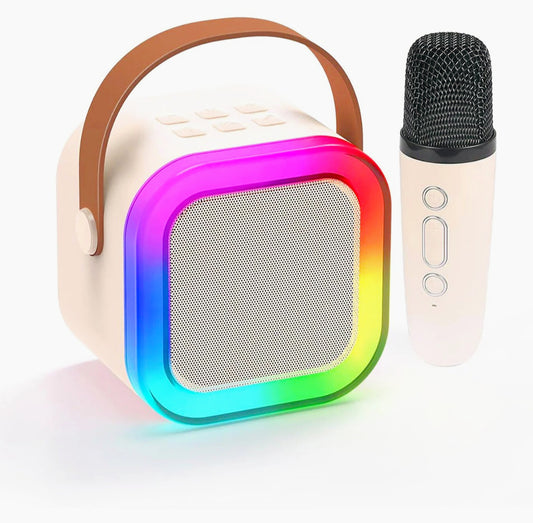 Cassa Bluetooth con luci RGB – microfono karaoke e modifica voce - ambraled