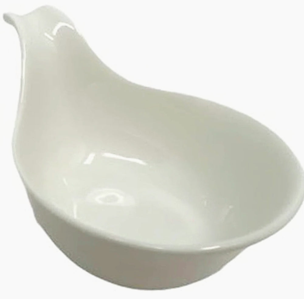 Set 3 ciotole a cucchiaio in ceramica per aperitivi, salse e finger food - ambraled