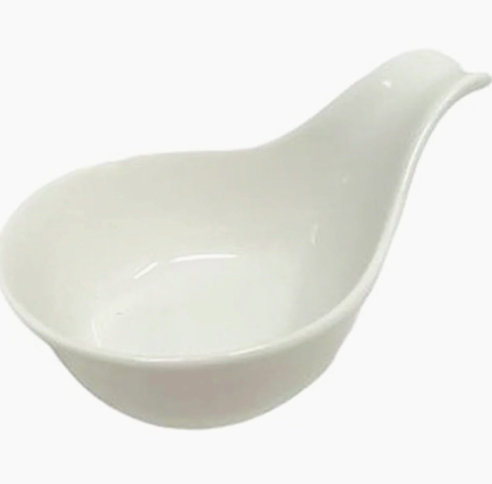 Set 3 ciotole a cucchiaio in ceramica per aperitivi, salse e finger food - ambraled