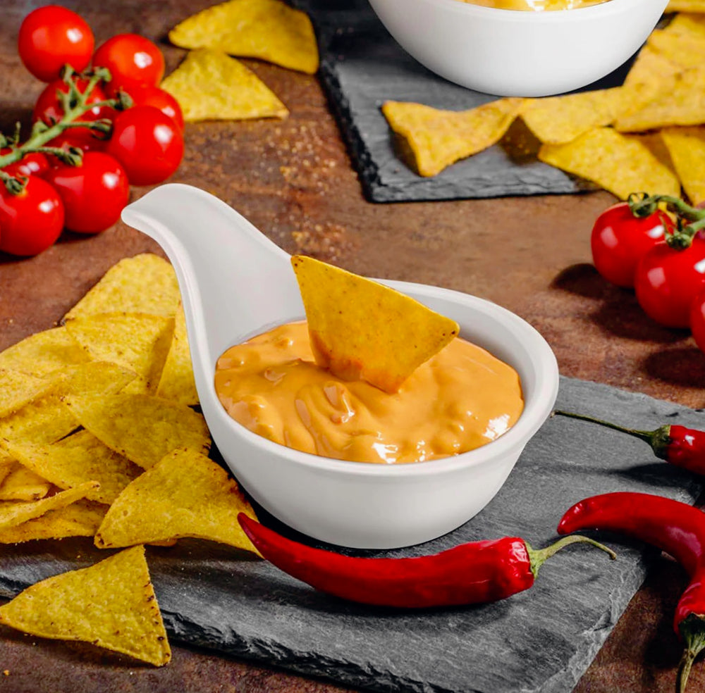 Set 3 ciotole a cucchiaio in ceramica per aperitivi, salse e finger food - ambraled