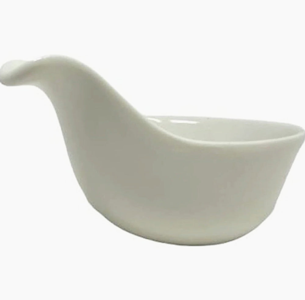 Set 3 ciotole a cucchiaio in ceramica per aperitivi, salse e finger food - ambraled