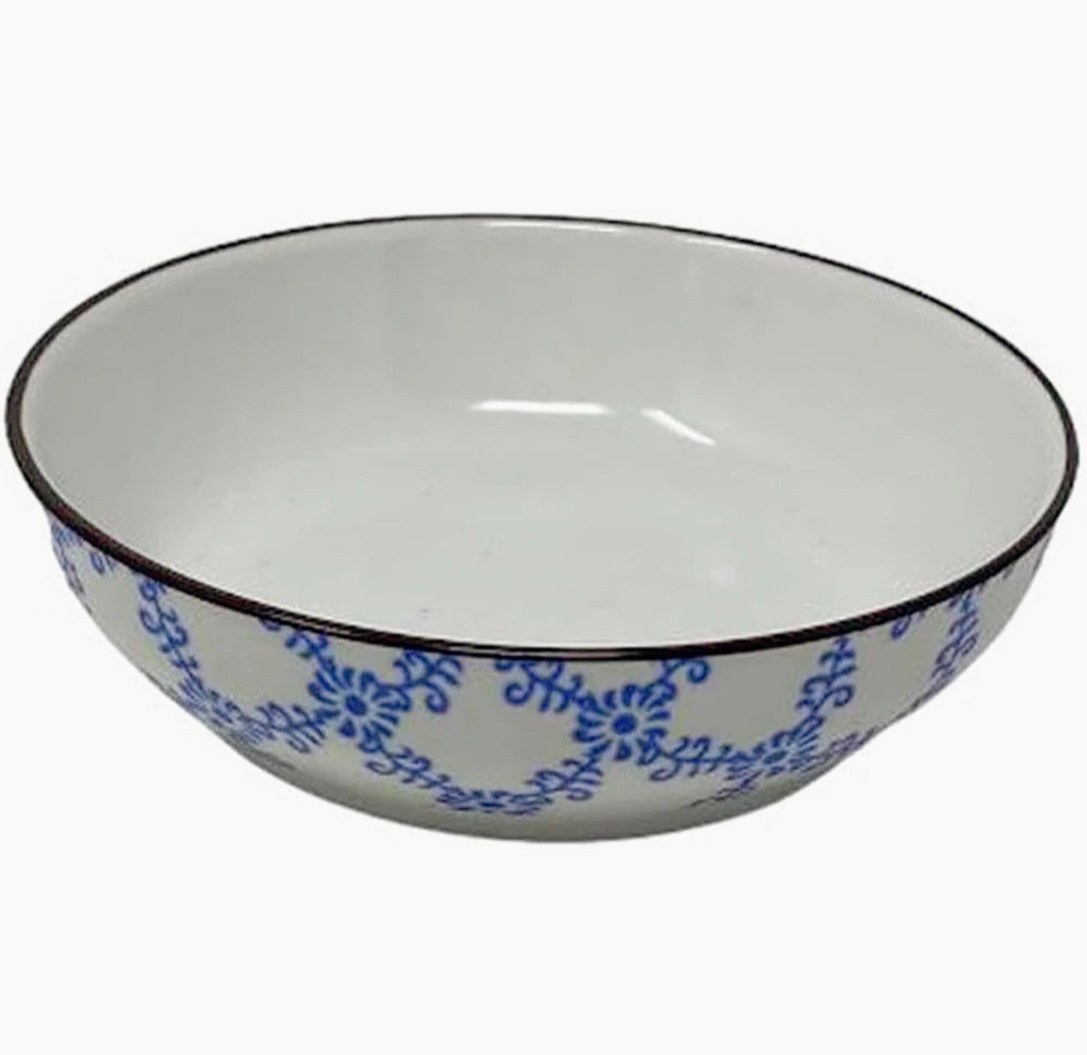 Set 4 ciotole in ceramica colorate, stile floreale - ambraled