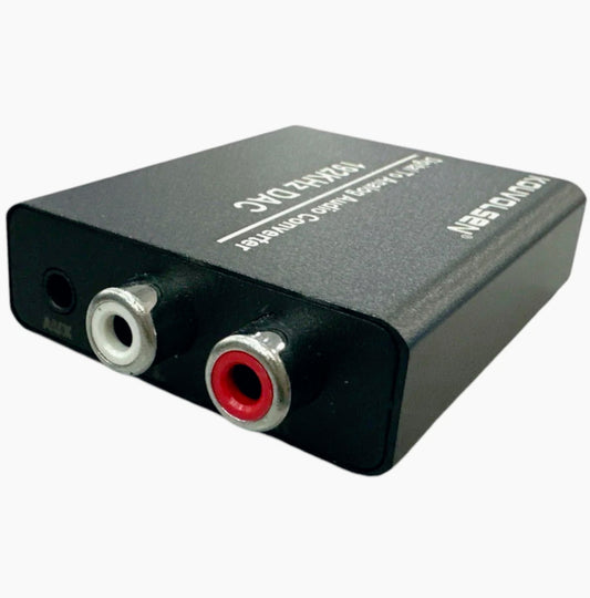 Convertitore audio digitale-analogico 192KHz – RCA, ottico, AUX 3.5mm - ambraled