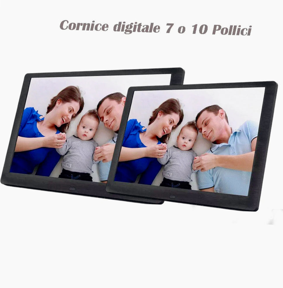 Cornice digitale HD 7”-10” – telecomando, SD/USB e ingresso cuffie - ambraled