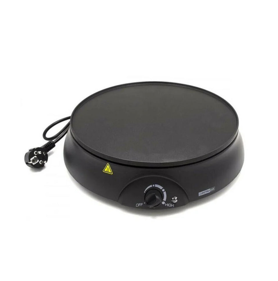 Crepiera elettrica 1000W – piastra antiaderente 30cm per crepes - ambraled